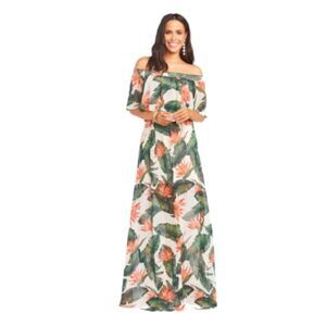 Show Me Hour MUMU Paradise Found Chiffon Maxi Dress